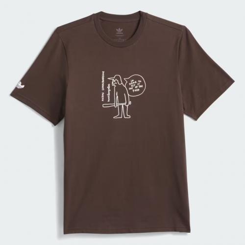 T-Shirt Adidas Shmoofoil Out Of The Park dark brown