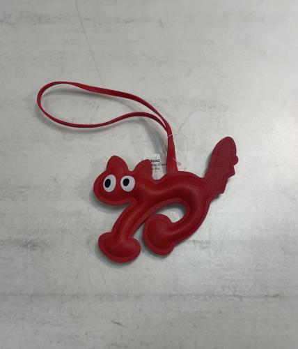 (w) Bag Charm Cat red