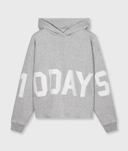 (w) Hooded 10Days The Statement Logo grey