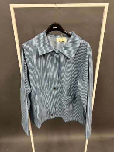 (w) Jeansjacke gestreift denim