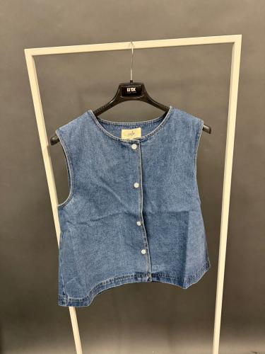 (w) Jeansweste blau