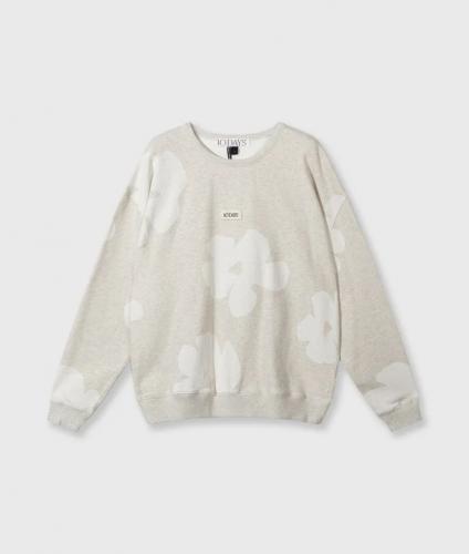 (w) Sweater 10Days Flowers white