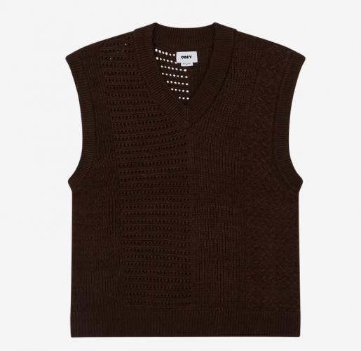 Pullunder Obey Garret java brown