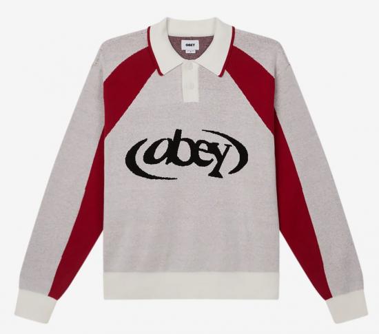 Sweatshirt Obey Soccer Polo white