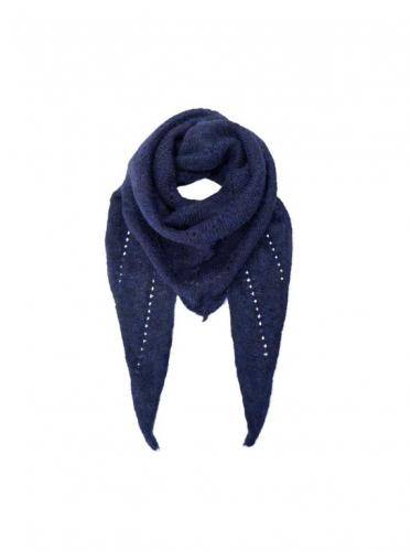 (w) Miniscarf Black Colour BCDELL navy