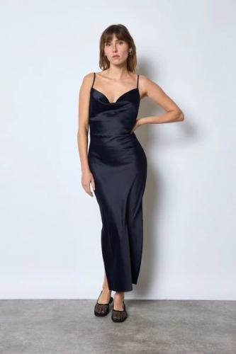(w) Satin Dress black