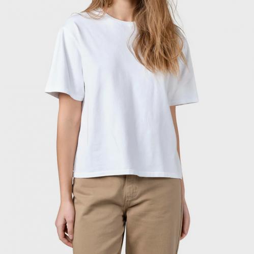 (w) T-Shirt Klitmller Boxy Tee white