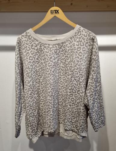 (w) Sweatshirt leo creme