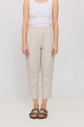 (w) Pant Mazine Straight Leg Linen moon