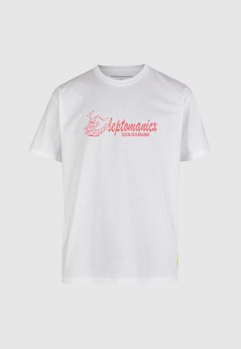 T-Shirt Cleptomanicx Cullinaire white