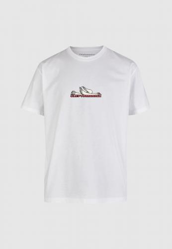 T-Shirt Cleptomanicx Racer white