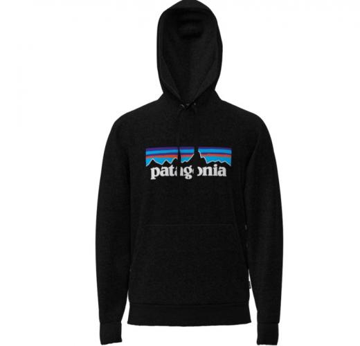 Hooded Patagonia P-6 Logo Uprisal black