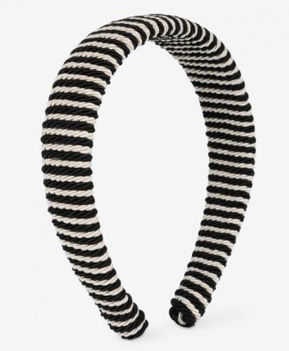 (w) Headband Sui Ava Striped black 