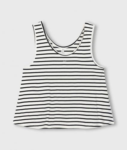 (w) Top 10Days stripes ecru/black