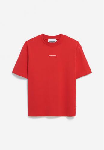 (w) T-Shirt Armedangels Tarjaa Word Iconic A coral blush