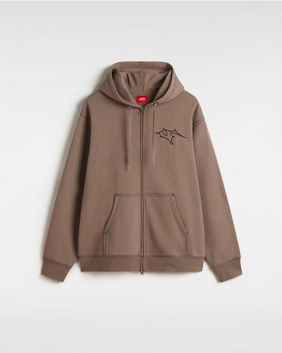 Zip-Hooded Vans Skate V Thorn walnut