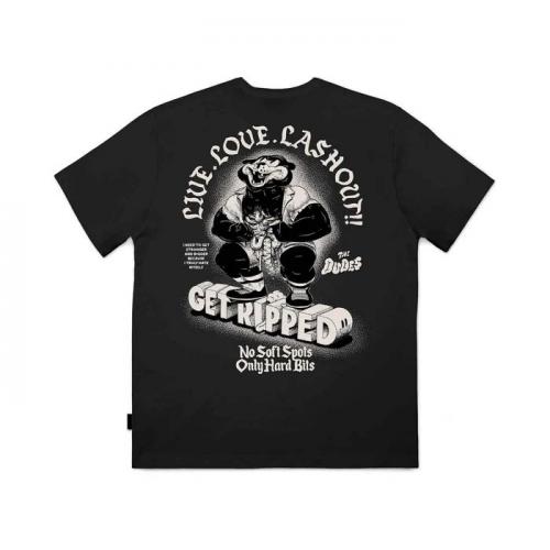 T-Shirt The Dudes Ripped Seasonal black