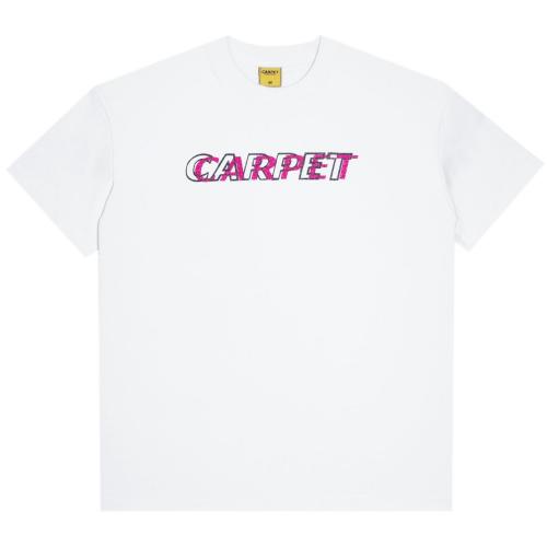 T-Shirt Carpet Company Misprint Metallic Pink white