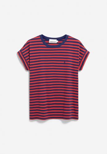 (w) T-Shirt Armedangels Idaara Stripes blue noon