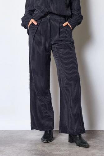 (w) Pant Striped navy 