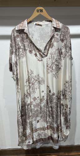 (w) Dress Silk brown