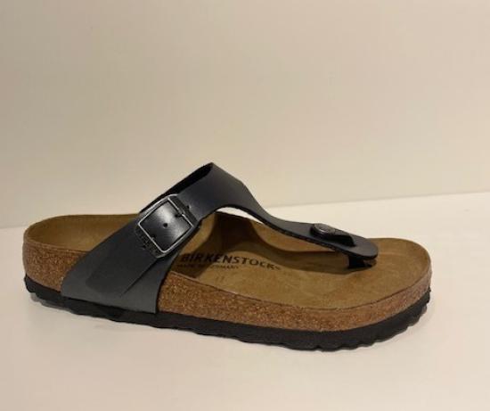 (w) Sandale Birkenstock Gizeh BF metallic black