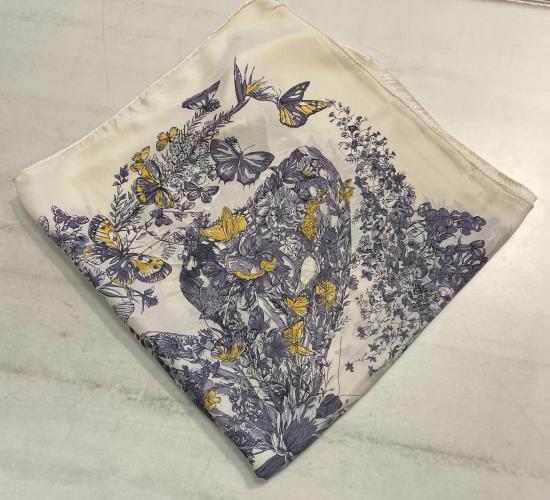 (w) Scarf Floral purple