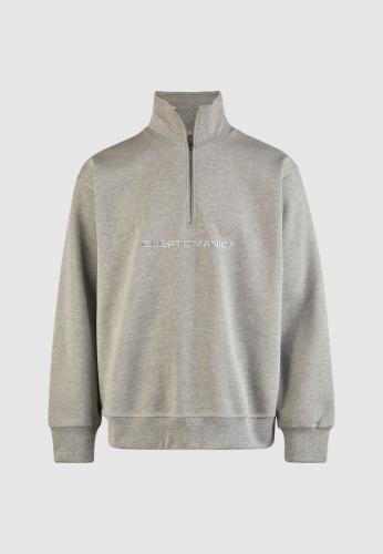 Sweatshirt Cleptomanicx Boxy Eurostile heather gray