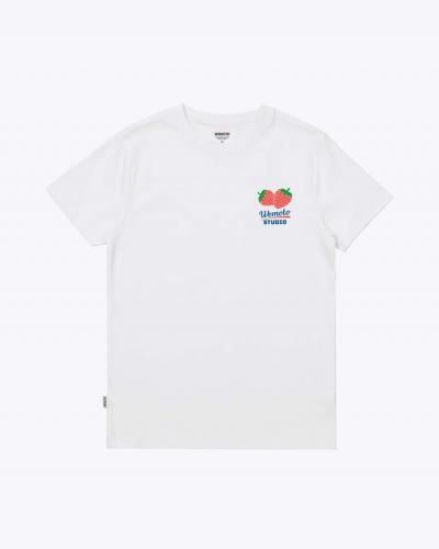 T-Shirt Wemoto Strawberry white