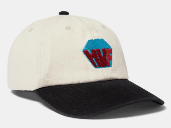Cap Huf Big Block Washed 6 Panel Cv natural