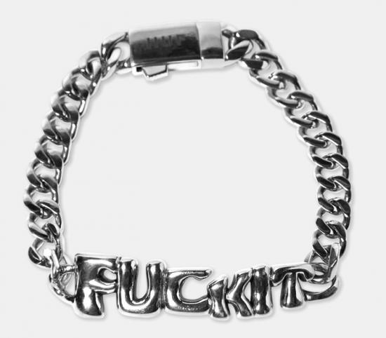 Bracelet Huf Fuck It Warped silber