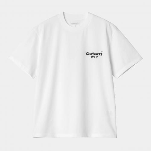 (w) T-Shirt Carhartt WIP Button white
