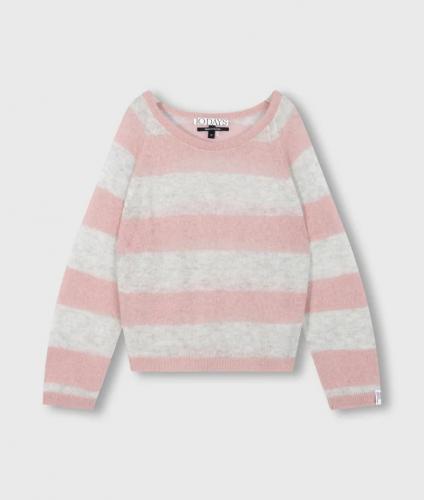 (w) Sweater 10Days Thin Knit dark raspberry