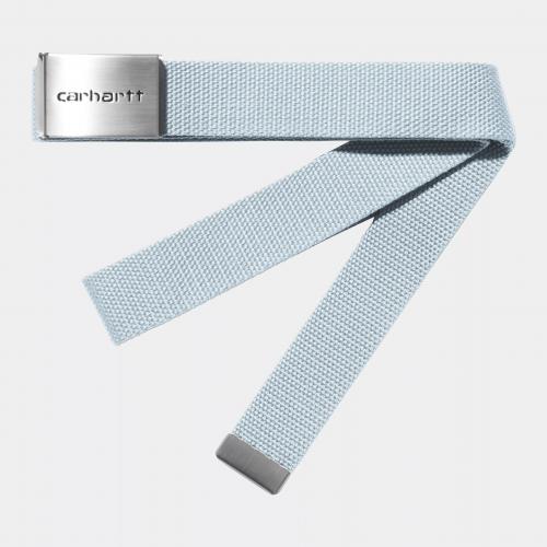 Grtel Carhartt WIP Clip Belt Chrome air sky