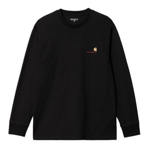 Longsleeve Carhartt WIP American Script black