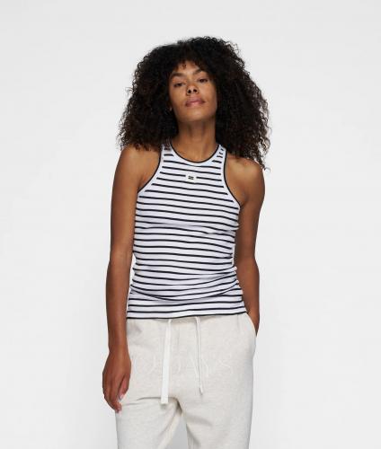 (w) Top 10Days The Tank stripes white/black