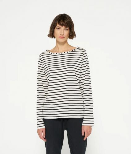 (w) Longsleeve 10Days Stripes white/black