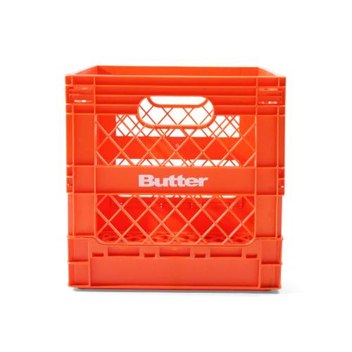 Box Butter Goods Collapsable Record Crate orange
