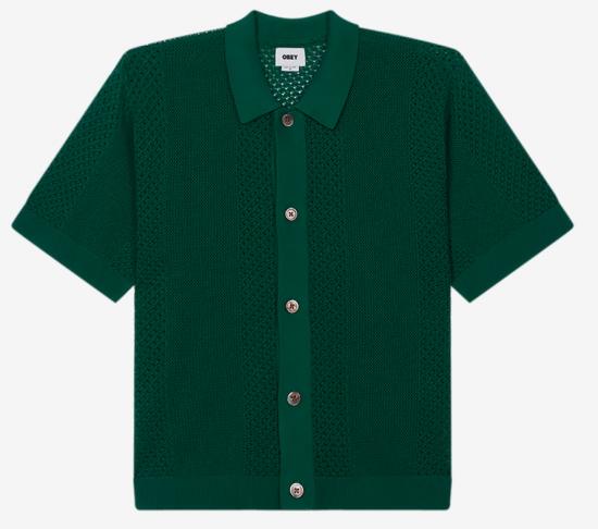 Sweater Shirt Obey Evan forest green 