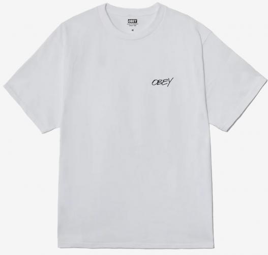 T-Shirt Obey Poppies white