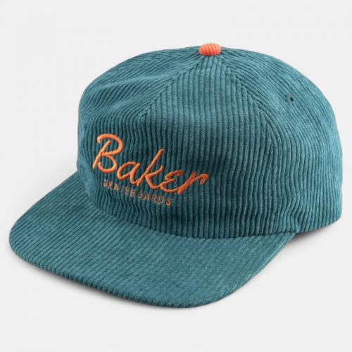 Cap Baker Dolphin Snapback green corduroy