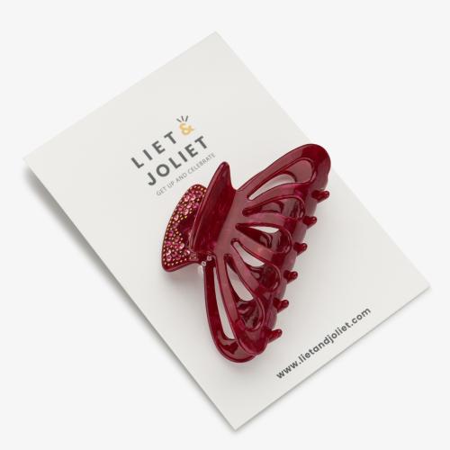 (w) Haarklammer J25091 rot