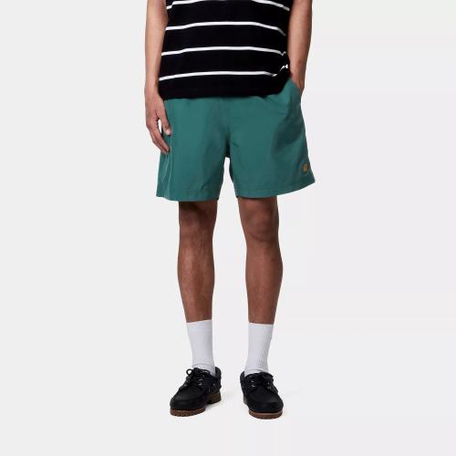 Short Carhartt WIP Chase Swim Trunks rainforest