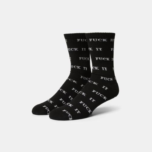 Socken Huf Fuck It Glow black