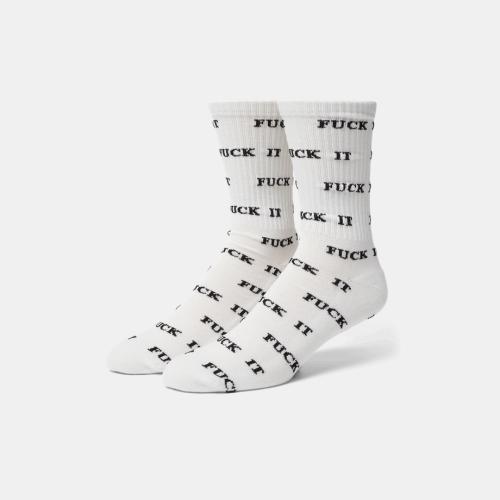 Socken Huf Fuck It Glow white