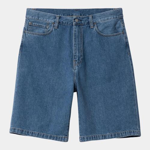 Short Carhartt WIP Landon blue heavy stone washed