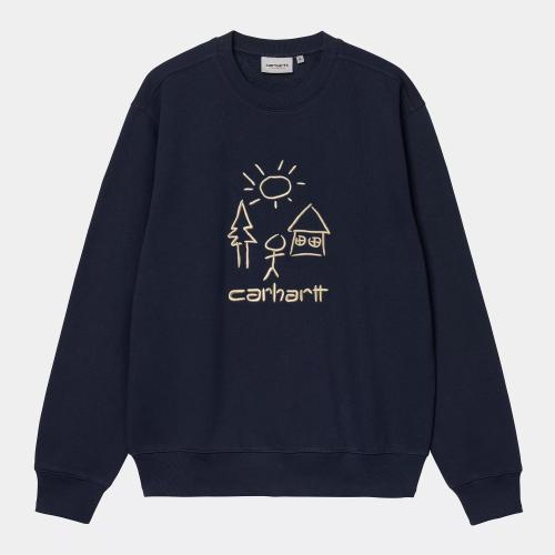 Sweatshirt Carhartt WIP Masterpiece air force blue