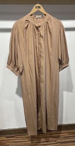 (w) Dress Button beige