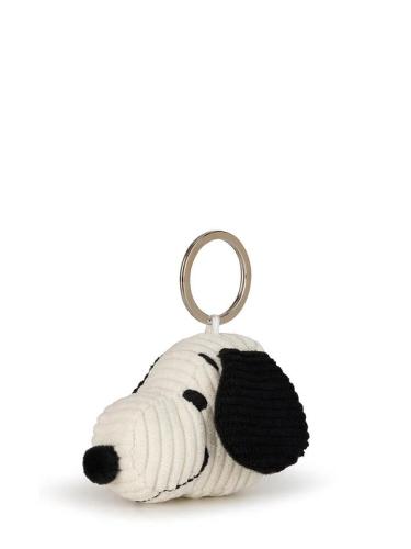 Snoopy Keychain Head Corduroy cream