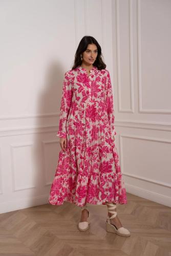 (w) Kleid Marbella CK08112 fuchsie